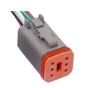 ISO17CH06.5904 - CHICOTE 06 VIAS SENSOR PEDAL VOLVO/ LINHA DEUSTCH/ AGRICOLA/ CAMINHOES E ONIBUS/ SENSOR BORBOLETA TPS (EMB. COM 1 PECA - VALOR UNITARIO) - PC