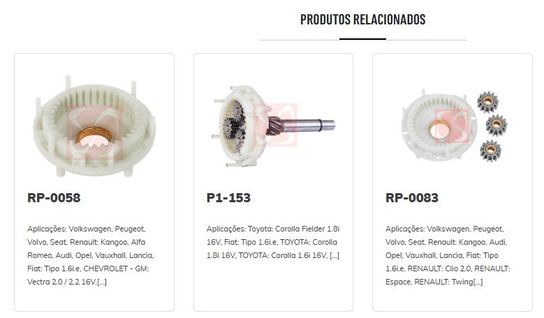 RP-0138 - REPARO PLANETARIA BOSCH, COROLLA, VECTRA, RENAULT, CLIO, CITROEN (EMB. COM 01 KIT - VALOR DO KIT) - KIT