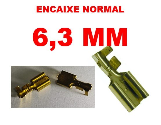 ISO1900003 - TERMINAL ENCAIXE 6,3 MM (100 PCS - VALOR DO CENTO) - CT