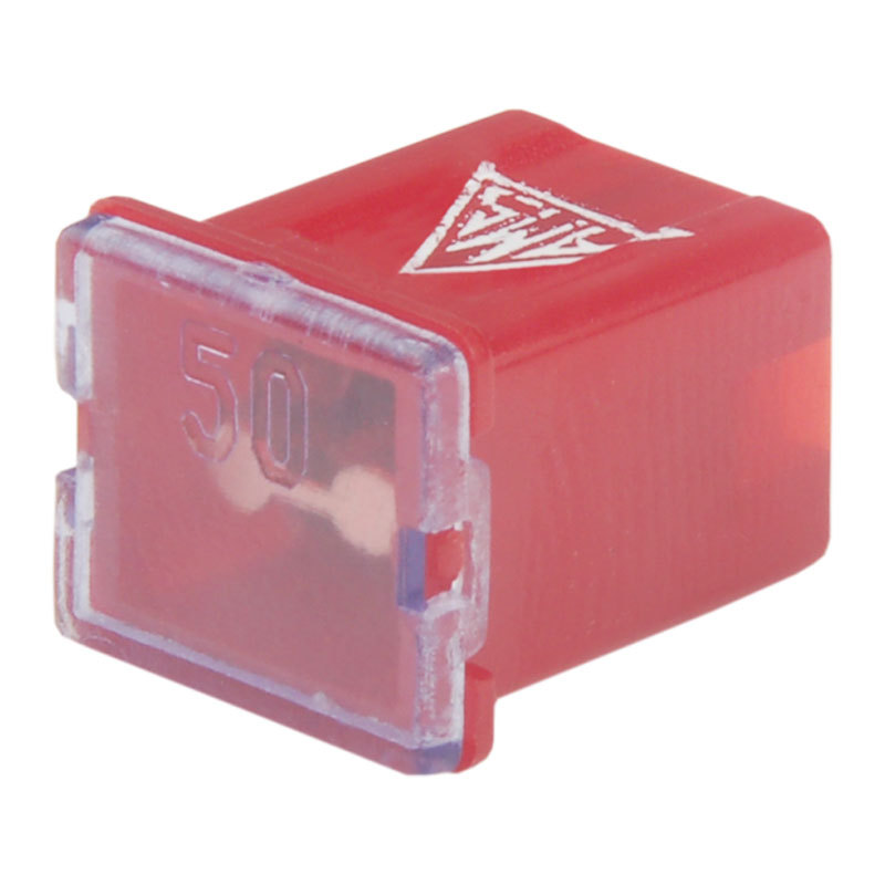 AMS195-50 - FUSIVEL MIDI FEMEA PERFIL BAIXO 50A VERMELHO (EMB. COM 01 PC- VALOR UNITARIO) - PC