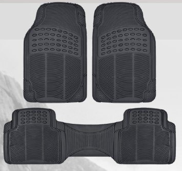 ISO14XAL004 3PC - TAPETE BORRACHA 3 PECAS UNIVERSAL - COR PRETA (EMB. 03 PC- VALOR DO KIT) - JG