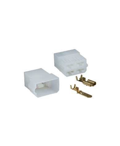 ISO1901830 - KIT CONECTOR 4 VIAS 6,3 MM COM TERMINAIS - CJ