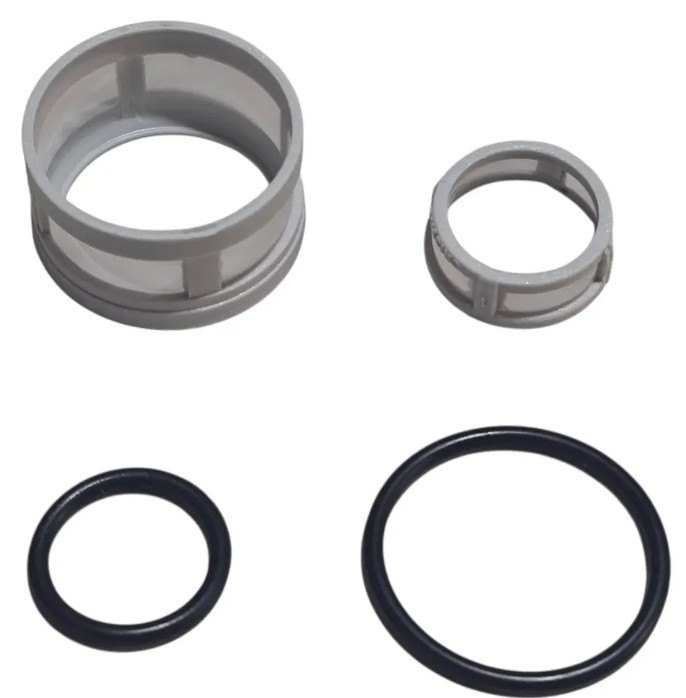 ISO1902003 P - REPARO BICO INJETOR FIAT/ MARELLI/ FORD/ SINGLE POINT- TELA EM POLIESTER (EMB. COM 02 FILTROS E 02 ANEIS DE VITON- PREÇO DO KIT) - KIT