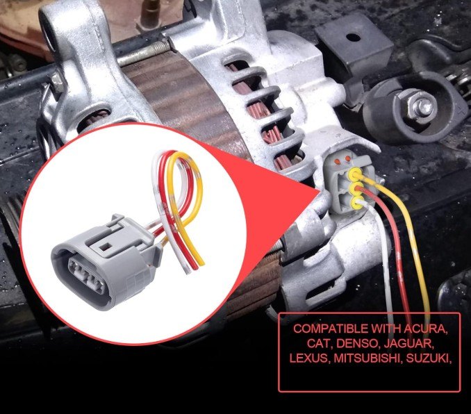 ISO17CH03.5991 - CHICOTE 03 VIAS REGULADOR DE VOLTAGEM E BOBINA COROLLA/ HONDA CIVIC/ GM TRACKER/ SUZUKI/ VITARA/ FIAT UNO/ NISSAN (EMB. COM 01 PECA - VALOR UNITARIO) - PC