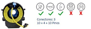 ISO26D1.0012 - CINTA AIRBAG ELANTRA 11 A 14, I30 12 A 16 (EMB. COM 01 PECA - VALOR UNITARIO)  - PC