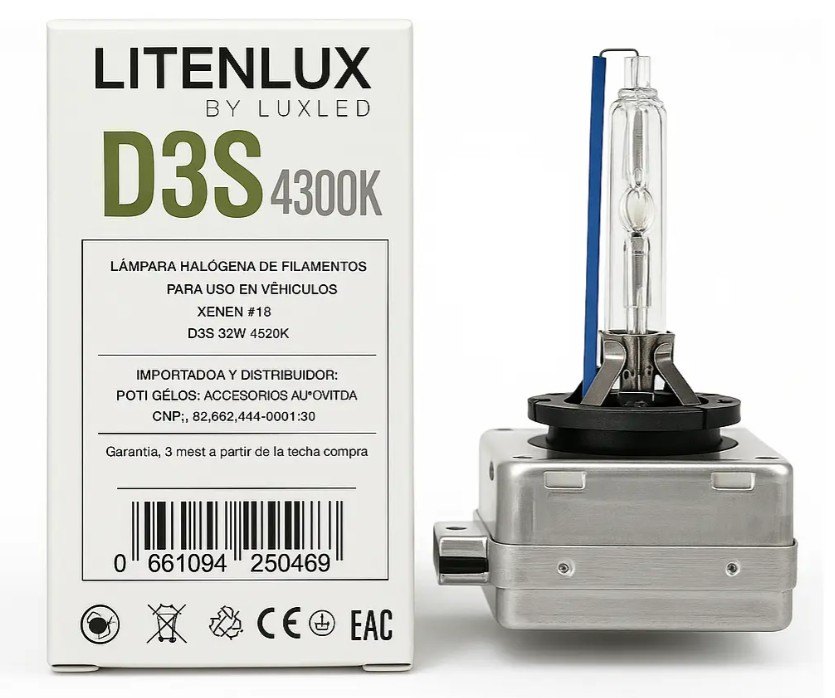 ISO14LXD3R-43K - LAMPADA HALOGENA D3R-43K 42V 35W 4300K (EMB. COM 01 PECA - VALOR UNITARIO) - PC ISO14LXD3R-43K - LAMPADA HALOGENA D3R-43K 42V 35W 4300K (EMB. COM 01 PECA - VALOR UNITARIO) - PC