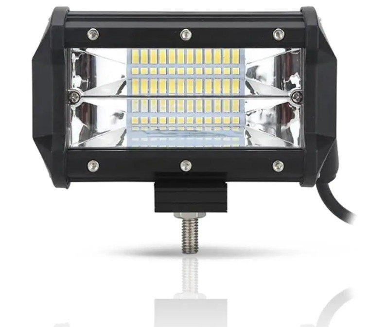 ISO14F36PLUS 12/24V - FAROL LED RETANGULAR 12/24V 13,5X8X6CM / 24 LEDS 72W (EMB. COM 01 PC - VALOR UNITARIO) - PC