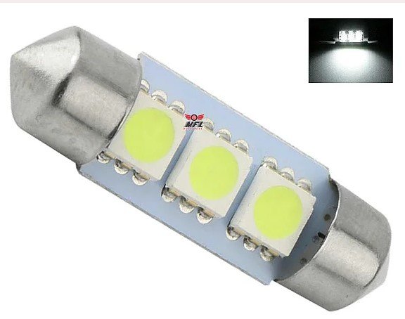 ISO6LTP0036 12V - LAMPADA TORPEDO 3 LED 36MM 12V  (EMB. COM 1 PECA- VALOR UNITARIO) - PC