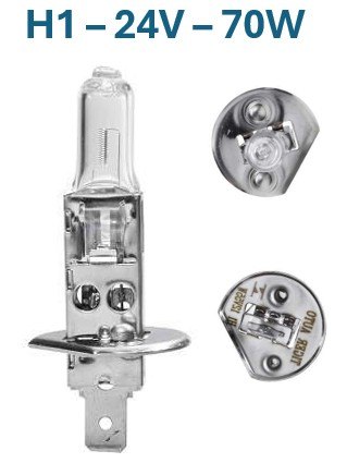 ISO26L5.H1 24V - LAMPADA HALOGENA H1 24V 70W (EMB. COM 10 PECAS - VALOR UNITARIO) - PC ISO26L5.H1 24V - LAMPADA HALOGENA H1 24V 70W (EMB. COM 10 PECAS - VALOR UNITARIO) - PC