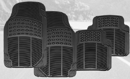 ISO14XAL001 4PC - TAPETE BORRACHA 4 PECAS UNIVERSAL - COR PRETA (EMB. 04 PC- VALOR DO KIT) - JG