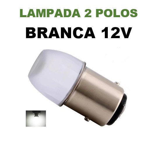 ISO14LLLT 05 BC 12V - LAMPADA LED 1034 12V BRANCO 2 POLOS CERAMICA (EMB. 01 PC- VALOR UNITARIO) - PC