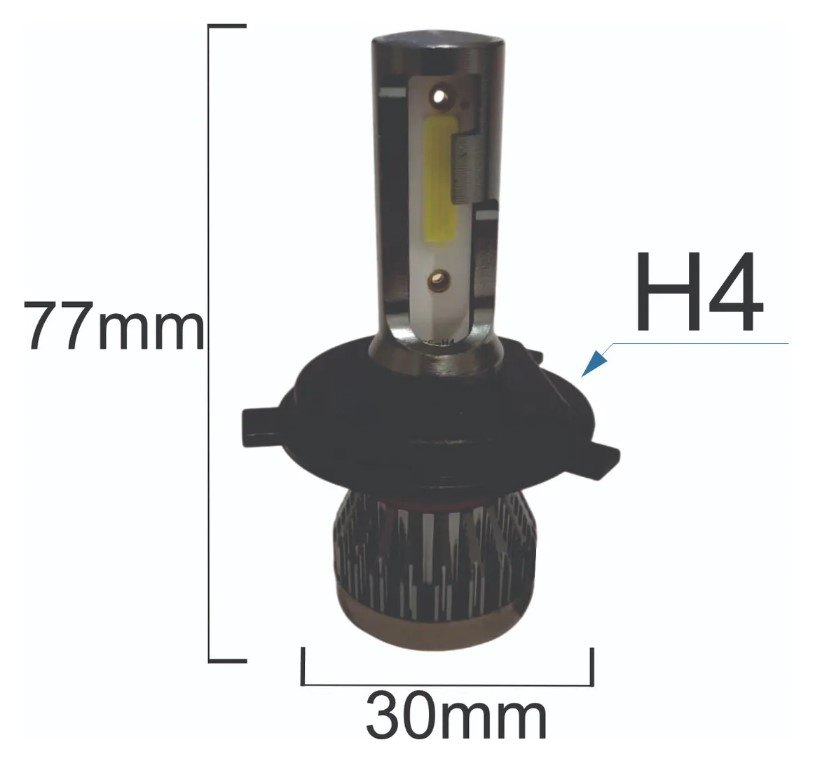 ISO14LFY3 H4 12V - KIT LAMPADA FAROL LED H4 MINI 36W 22000LM 6500K (EMB. COM 02 PC- VALOR DO PAR) - KIT ISO14LFY3 H4 12V - KIT LAMPADA FAROL LED H4 MINI 36W 22000LM 6500K (EMB. COM 02 PC- VALOR DO PAR) - KIT