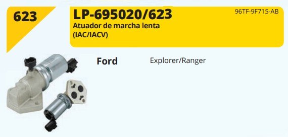 LP623 - ATUAD. MARCHA LENTA FORD EXPLORER/ RANGER - UN