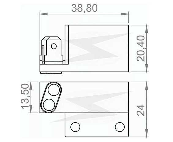 UF-2.209/2 24V - PORTA ESCOVA ALTERNADOR 24V PK/ CUMMINS PRESTOLITE  - PC