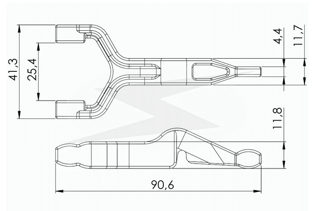 UF-4.413 - GARFO PARTIDA AGRALE/ FORD/ GM/ CUMMINS/ VW/ MB - PC