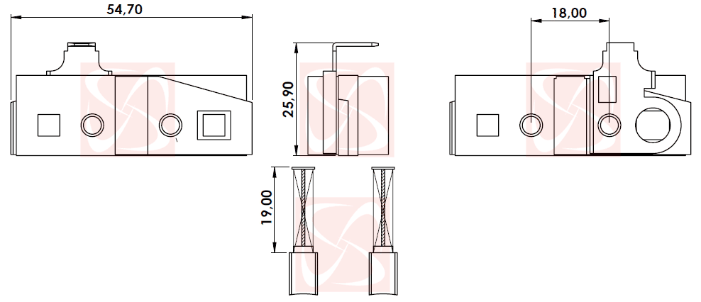 B-206-12V - PORTA ESCOVA ALTERNADOR WAPSA FORD F1000/ DEL REY/ VW - PC B-206-12V - PORTA ESCOVA ALTERNADOR WAPSA FORD F1000/ DEL REY/ VW - PC