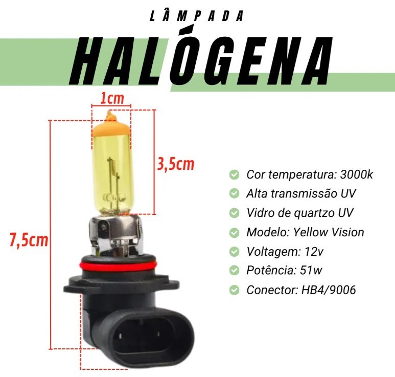 ISO14LXHB4 AM 12V - LAMPADA HALOGENA HB4 9006 12V 51W AMARELA / BLISTER (EMB. COM 02 PECAS - VALOR DO KIT) - PC