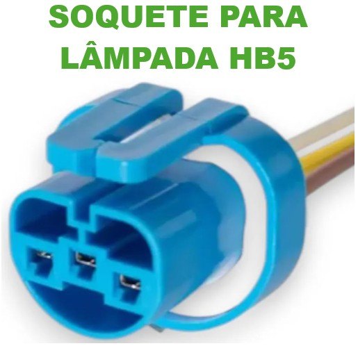 ISO6S.7787-01 - CHICOTE 3 VIAS - SOQUETE LAMPADA HB1/ HB5 (EMB. COM 01 PECA - VALOR UNITARIO) - PC