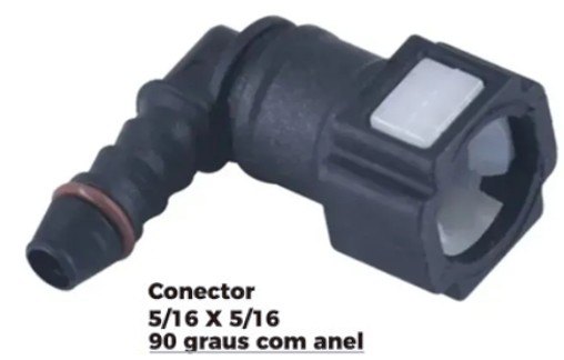 ISO1905606 - CONECTOR 5/16 X 5/16 - 90 GRAU COM ANEL (EMB. COM 01 PECA - VALOR UNITARIO) - PC