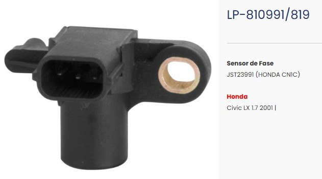 LP819 - SENSOR ROT.HONDA CIVIC LX 1.7 - UN