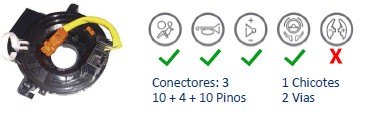 ISO26D1.0022 - CINTA AIRBAG MITSUBICHI ASX 10 A 18, OUTLANDER (EMB. COM 01 PECA - VALOR UNITARIO) - PC ISO26D1.0022 - CINTA AIRBAG MITSUBICHI ASX 10 A 18, OUTLANDER (EMB. COM 01 PECA - VALOR UNITARIO) - PC