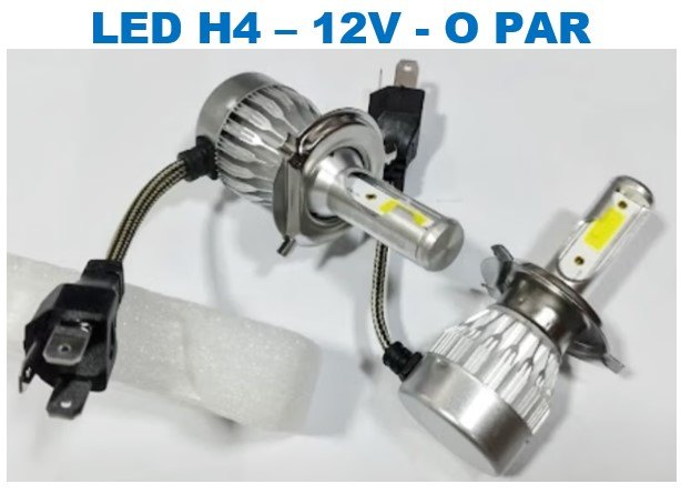 ISO14LFV10 H4 12V - KIT LAMPADA LED H4 12V 30W 20000LM 6500K (EMB. COM 02 PC- VALOR DO PAR) - KIT