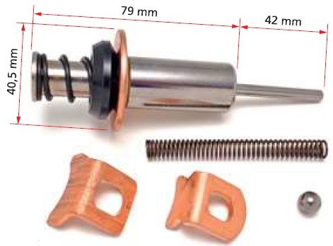 ISO7-1724 - EMBOLO AUTOM. PART. NIPODENSO/ CUMMINS M10/ M12 - 40,5 X 79 X 42 MM (EMB. COM 01 KIT - VALOR DO JG) - JG