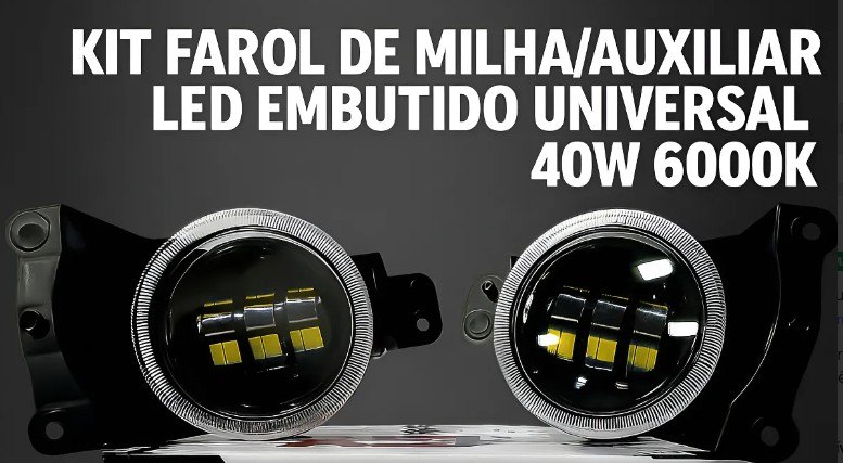 ISO224411 KIT - KIT FAROL DE MILHA LED GM 12V (EMB. COM 02 PECAS - VALOR DO KIT) - KIT