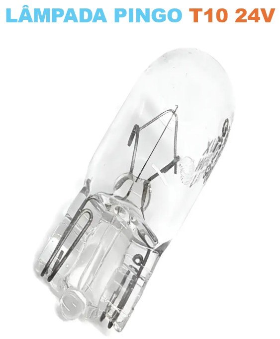 ISO14LX2825B 24V 5W - LAMPADA HALOGENA PINGO T10 24V 5W 2825B - 13961 (EMB. COM 10 PECAS - VALOR UNITARIO) - PC ISO14LX2825B 24V 5W - LAMPADA HALOGENA PINGO T10 24V 5W 2825B - 13961 (EMB. COM 10 PECAS - VALOR UNITARIO) - PC