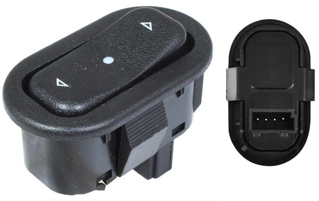 ISO17I34700 - INTERRUPTOR VIDRO ELETRICO GM/ ASTRA/ MERIVA/ ZAFIRA- SIMPLES 4 TERMINAIS - PC