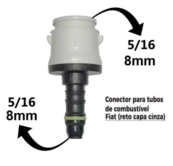 ISO1905081 - CONECTOR PARA TUBOS DE COMBUSTIVEL/ FIAT/ RETO/ CAPA CINZA (EMB. COM 01 PECA - VALOR UNITARIO) - PC ISO1905081 - CONECTOR PARA TUBOS DE COMBUSTIVEL/ FIAT/ RETO/ CAPA CINZA (EMB. COM 01 PECA - VALOR UNITARIO) - PC