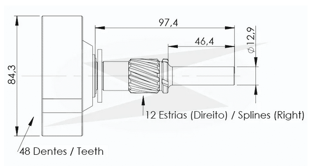 UF-14.095 - PLANETARIA PARTIDA DELCO REMY 38MT FORD CARGO/ VW CAMINHAO - PC
