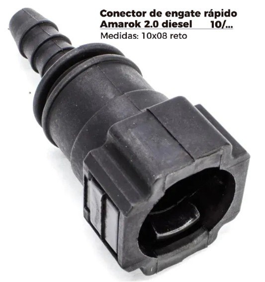 ISO1905626 - CONECTOR - RETO - FILTRO COMBUSTIVEL AMAROK DIESEL - MEDIDA 10X08 (EMB. COM 01 PECA - VALOR UNITARIO) - PC ISO1905626 - CONECTOR - RETO - FILTRO COMBUSTIVEL AMAROK DIESEL - MEDIDA 10X08 (EMB. COM 01 PECA - VALOR UNITARIO) - PC