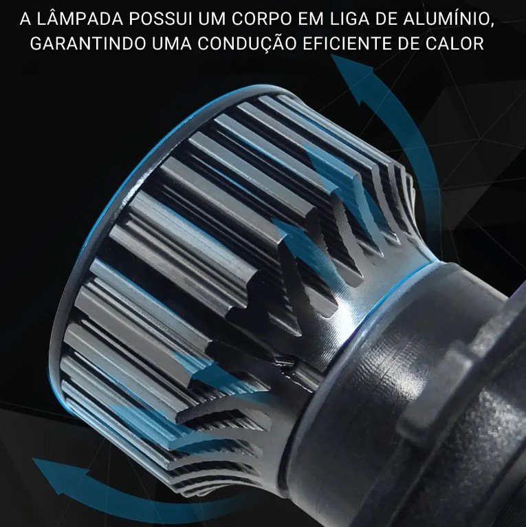 ISO14LFR8 H4 12V - KIT LAMPADA LED R8 H4 12V 30000LM 42W 6500K (EMB. COM 02 PC- VALOR DO PAR) - KIT ISO14LFR8 H4 12V - KIT LAMPADA LED R8 H4 12V 30000LM 42W 6500K (EMB. COM 02 PC- VALOR DO PAR) - KIT