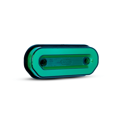 ISO20060 VD 12/24V - LANTERNA LATERAL LUXO - VERDE 12/24V - SEM SUPORTE - PC