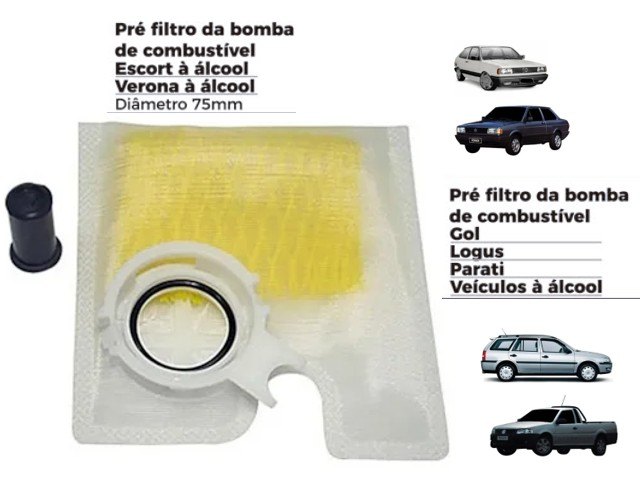 ISO1903014 - PRE FILTRO PARA BOMBA MARWAL/ ESCORT/ VERONA A ALCOOL DIAMETRO 75MM (EMB. COM 01 PECA - VALOR UNITARIO) - PC ISO1903014 - PRE FILTRO PARA BOMBA MARWAL/ ESCORT/ VERONA A ALCOOL DIAMETRO 75MM (EMB. COM 01 PECA - VALOR UNITARIO) - PC