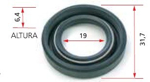 ISO7-3720 - RETENTOR PARTIDA EMPILHADEIRA WAPSA/ HYSTER - 19 X 31,7 X 6,4 MM (EMB. COM 01 PECA - VALOR UNITARIO) - PC ISO7-3720 - RETENTOR PARTIDA EMPILHADEIRA WAPSA/ HYSTER - 19 X 31,7 X 6,4 MM (EMB. COM 01 PECA - VALOR UNITARIO) - PC