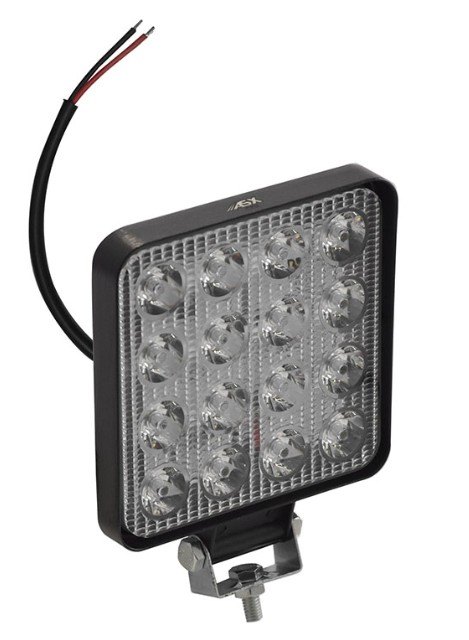 ISO224148 12/24V - FAROL LED QUADRADO 16 LED 48W 12/24V (EMB. COM 01 PECA- VALOR UNITARIO) - PC ISO224148 12/24V - FAROL LED QUADRADO 16 LED 48W 12/24V (EMB. COM 01 PECA- VALOR UNITARIO) - PC