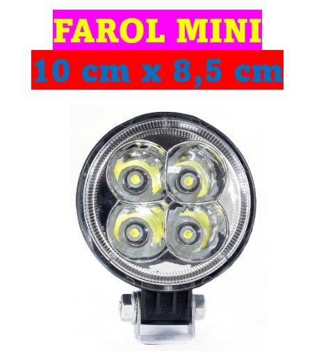 ISO224003 121/24V - FAROL DE MILHA MINI REDONDO 8 CM 12/24V (EMB. COM 01 PECA- VALOR UNITARIO) - PC