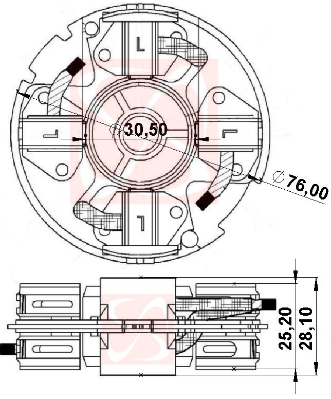 A-358-12V - PORTA ESCOVA PARTIDA VALEO/ GOLF/ TIGUAN/ NISSAN/ AUDI/ FORD/ VOLVO - PC A-358-12V - PORTA ESCOVA PARTIDA VALEO/ GOLF/ TIGUAN/ NISSAN/ AUDI/ FORD/ VOLVO - PC