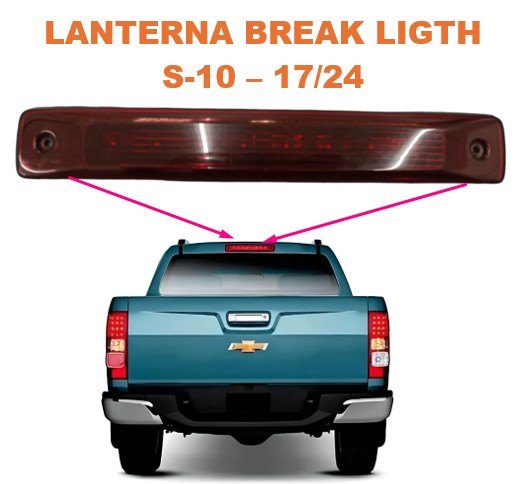 ISO1907317 S10 VM - LANTERNA BREAK LIGHT- S10 17/24 - COM PLACA LED - VERMELHA (EMB. COM 01 PECA - VALOR UNITARIO) - PC ISO1907317 S10 VM - LANTERNA BREAK LIGHT- S10 17/24 - COM PLACA LED - VERMELHA (EMB. COM 01 PECA - VALOR UNITARIO) - PC