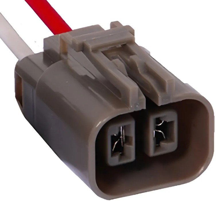 ISO17CH02.5910 - CHICOTE 02 VIAS DO REGULADOR DE VOLTAGEM MITSUBISHI/ FIO 4 MM/ FEMEA/ 2,8MM (EMB. COM 01 PEÇA - VALOR UNITARIO) - PC