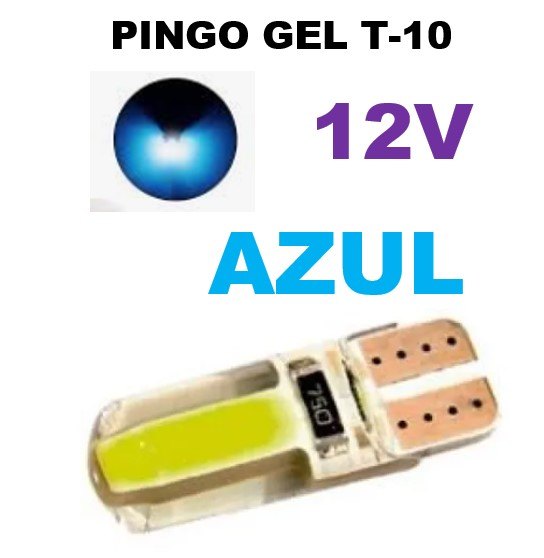 ISO14LPG 2821 AZ 12V - LAMPADA LED PINGO T10/2821 12V AZUL (EMB. 01 PC- VALOR UNITARIO) - PC