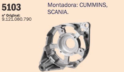 CP5103 - MANCAL ALTERNADOR LADO POLIA CUMMINS/ SCANIA (EMB. COM 1 PEÇA - VALOR UNITARIO) - PC