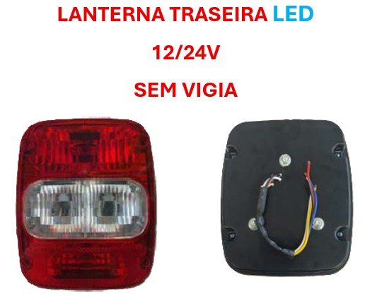 ISO14TR424R 12/24V - LANTERNA LED MARMITAO TRASEIRA 12/24V 5.3W MODERNA SEM LUZ DE PLACA (EMB. COM 01 PECA - VALOR UNITARIO) - PC ISO14TR424R 12/24V - LANTERNA LED MARMITAO TRASEIRA 12/24V 5.3W MODERNA SEM LUZ DE PLACA (EMB. COM 01 PECA - VALOR UNITARIO) - PC