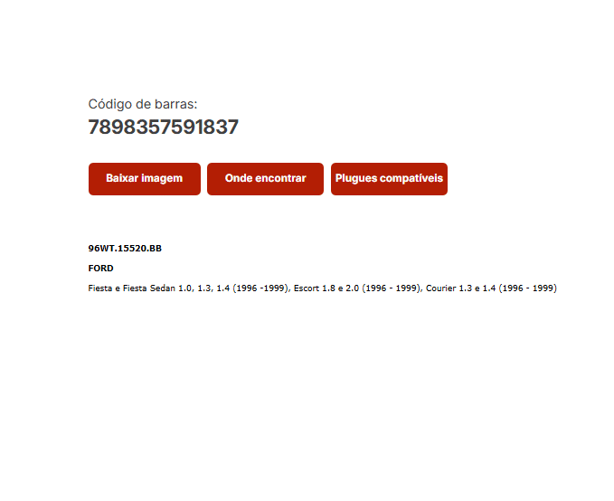 RHO4491 - INT. RE FORD/ FIESTA/ ESCORT/ CORRIER - UN