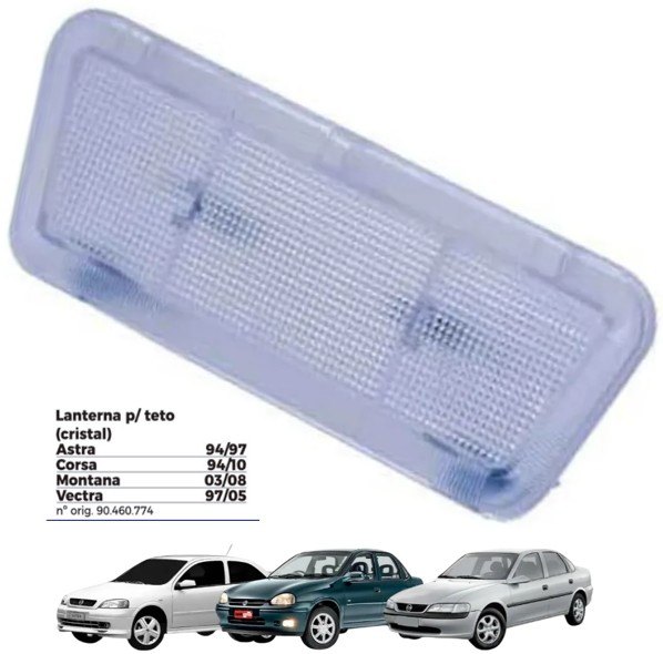 ISO1901139 - LANTERNA TETO CORSA/ VECTRA/ ASTRA - CRISTAL (EMB. COM 1 PEÇA - VALOR UNITARIO) - PC ISO1901139 - LANTERNA TETO CORSA/ VECTRA/ ASTRA - CRISTAL (EMB. COM 1 PEÇA - VALOR UNITARIO) - PC