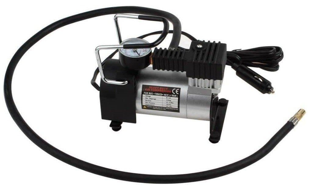 ISO14MC001 12V - MINI COMPRERSSOR PORTATIL 12V 140PSI 10AMP 1X30MM PRATEADO   (EMB. COM 01 PECA- VALOR UNITARIO) - PC