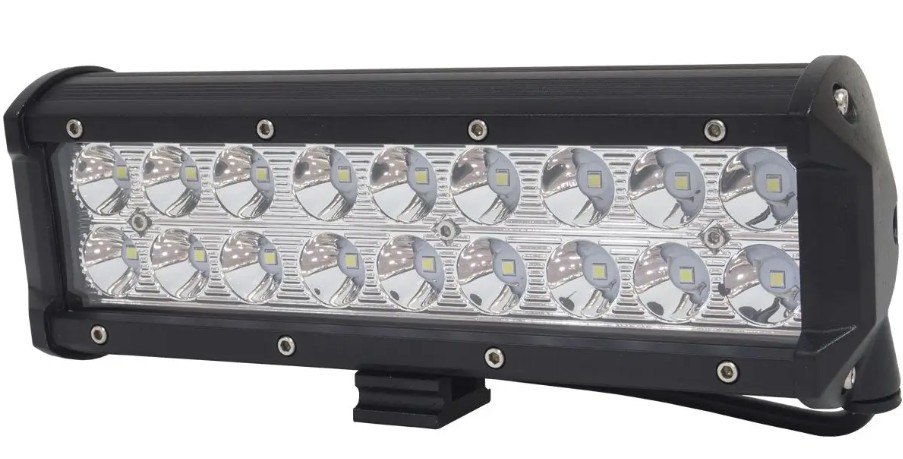 ISO14F54D4 12/24V - FAROL LED RETANGULAR 26 CM 18 LEDS 54W 12/24V (EMB. COM 01 PC - VALOR UNITARIO) - PC ISO14F54D4 12/24V - FAROL LED RETANGULAR 26 CM 18 LEDS 54W 12/24V (EMB. COM 01 PC - VALOR UNITARIO) - PC