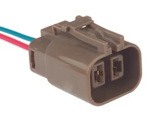 ISO17CH02.5910 - CHICOTE 02 VIAS DO REGULADOR DE VOLTAGEM MITSUBISHI/ FIO 4 MM/ FEMEA/ 2,8MM (EMB. COM 01 PEÇA - VALOR UNITARIO) - PC